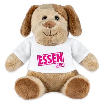 Essen - 0201 - Area Code - Slogan - MiniFeet® Dog Helge - white - Front