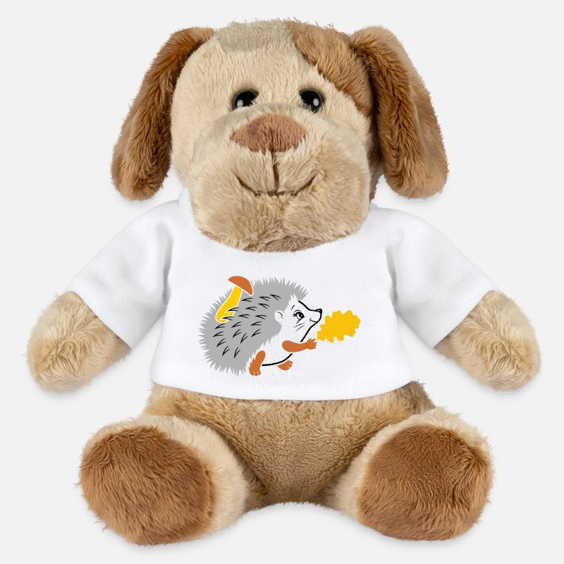 Igel auf einem Spaziergang - MiniFeet® Hund Helge - Weiß