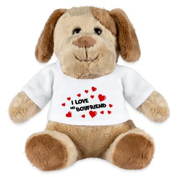 i love my boyfriend - MiniFeet® Hund Helge - Weiß - Vorne