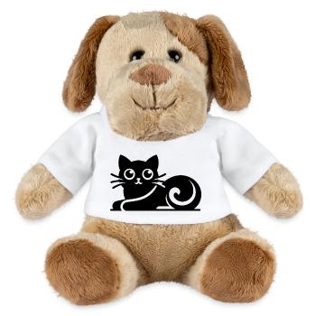 Abstract Cat Drawing - MiniFeet® Dog Helge - white - Front