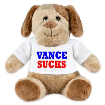 vance sucks - Chien en peluche Helge MiniFeet® - blanc - Devant