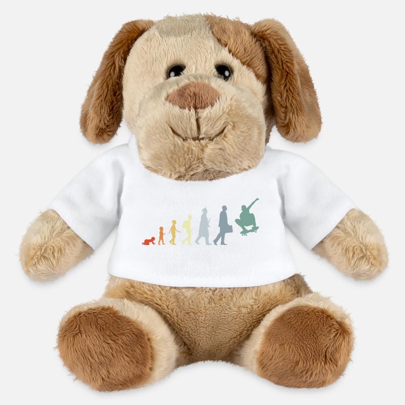 Skateboarder Evolution - MiniFeet® Hund Helge - Weiß