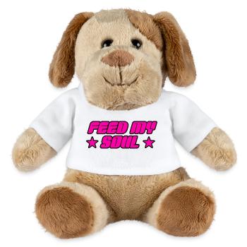 Füttere meine Seele - MiniFeet® Hund Helge - Weiß - Vorne
