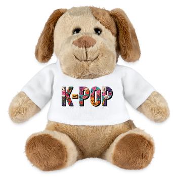 K-POP : Doodle Pop - Chien en peluche Helge MiniFeet® - blanc - Devant