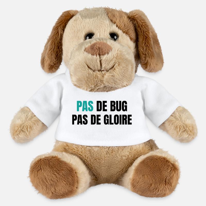 No bugs, no glory - MiniFeet® Dog Helge - white