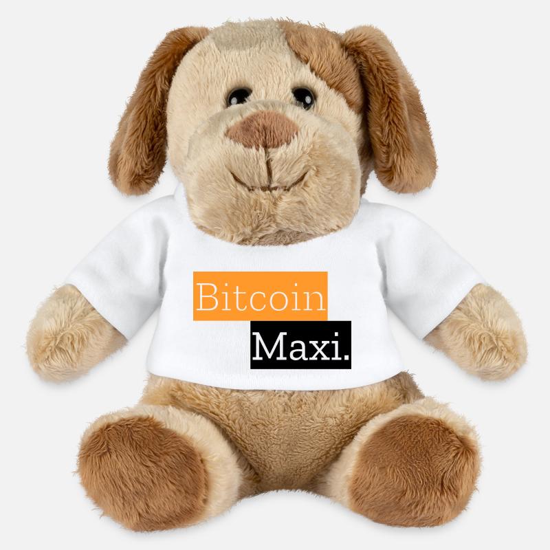 Bitcoin Maxi. - Chien en peluche Helge MiniFeet® - blanc