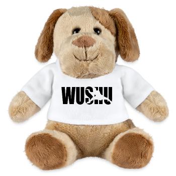 Wushu Kung Fu Martial Arts Classic Design - MiniFeet® Dog Helge - white - Front