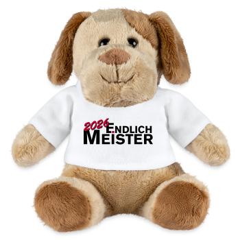 Endlich Meister 2026 Meisterschaft - MiniFeet® Hund Helge - Weiß - Vorne