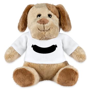 Saucisse - Chien en peluche Helge MiniFeet® - blanc - Devant