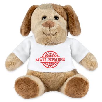 Membre du personnel - Chien en peluche Helge MiniFeet® - blanc - Devant