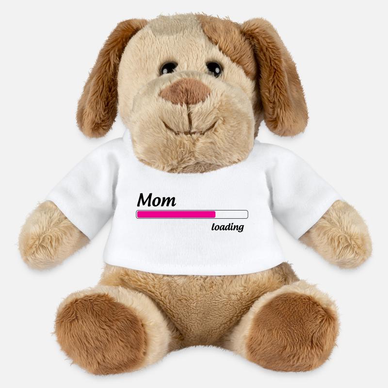 Mama lädt... Bitte warten - Werdende Mutter - MiniFeet® Hund Helge - Weiß