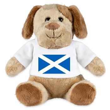 Écosse - Chien en peluche Helge MiniFeet® - blanc - Devant