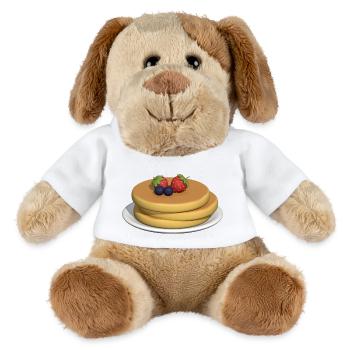 Pfannkuchen-Stapel mit Beeren - MiniFeet® Hund Helge - Weiß - Vorne