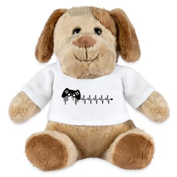 gaming kontroller herzschlag - MiniFeet® Hund Helge - Weiß - Vorne