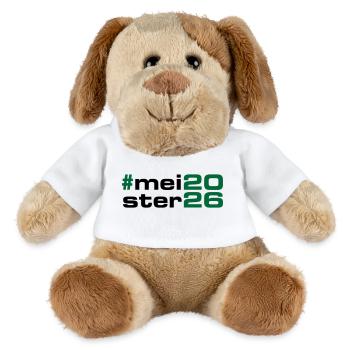 Meister 2026 Meisterschaft - MiniFeet® Hund Helge - Weiß - Vorne