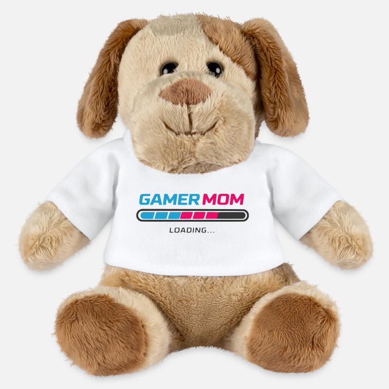 Gamer Mom Loading Bar - MiniFeet® Dog Helge - white