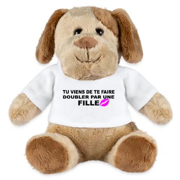 Fille - Chien en peluche Helge MiniFeet® - blanc - Devant
