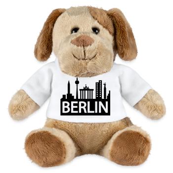 Berlin skyline - MiniFeet® Dog Helge - white - Front