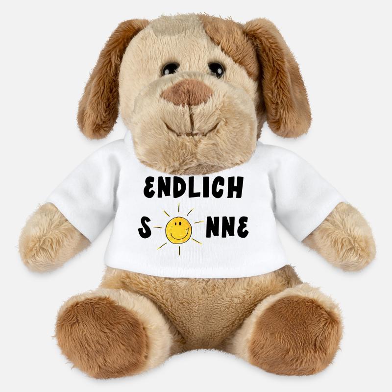 Endlich Sonne - Sommer - Sonnenschein - MiniFeet® Hund Helge - Weiß