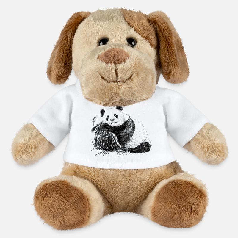 Panda - Chien en peluche Helge MiniFeet® - blanc