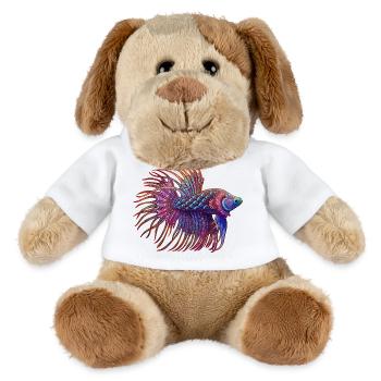 Betta Zentangle Farbe - MiniFeet® Hund Helge - Weiß - Vorne