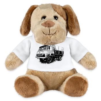 Plateau Robur LO LD IFA Pompiers - Chien en peluche Helge MiniFeet® - blanc - Devant