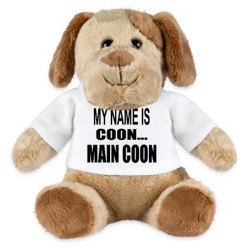 Chat Maine Coon - My name is coon - main coon - Chien en peluche Helge MiniFeet® - blanc - Devant