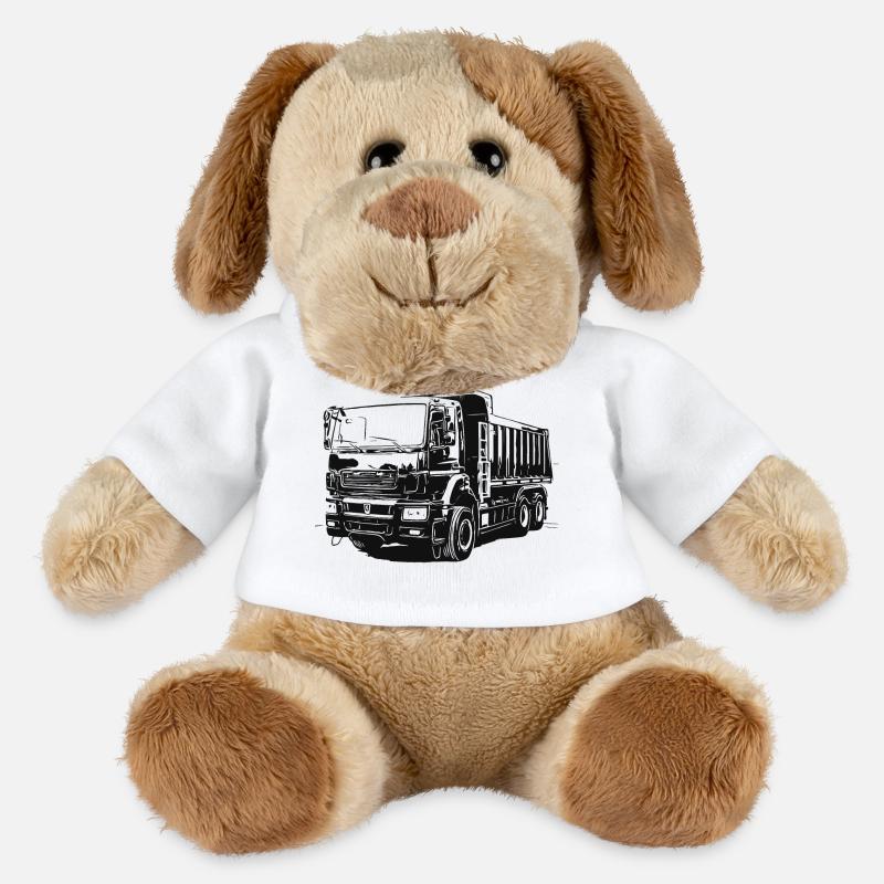 KAMAZ - КАМАЗ Kipper - MiniFeet® Hund Helge - Weiß