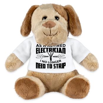 Elektriker in Rente - MiniFeet® Hund Helge - Weiß - Vorne