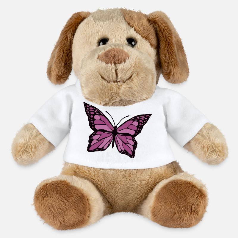 Papillon - Chien en peluche Helge MiniFeet® - blanc