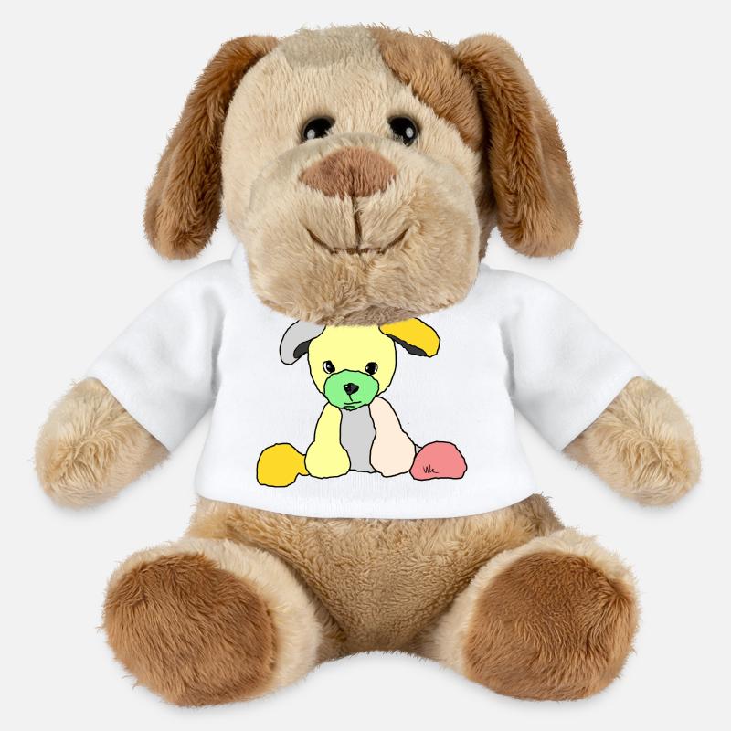 Hund Comic - MiniFeet® Hund Helge - Weiß