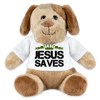jesus saves - MiniFeet® Hund Helge - Weiß - Vorne