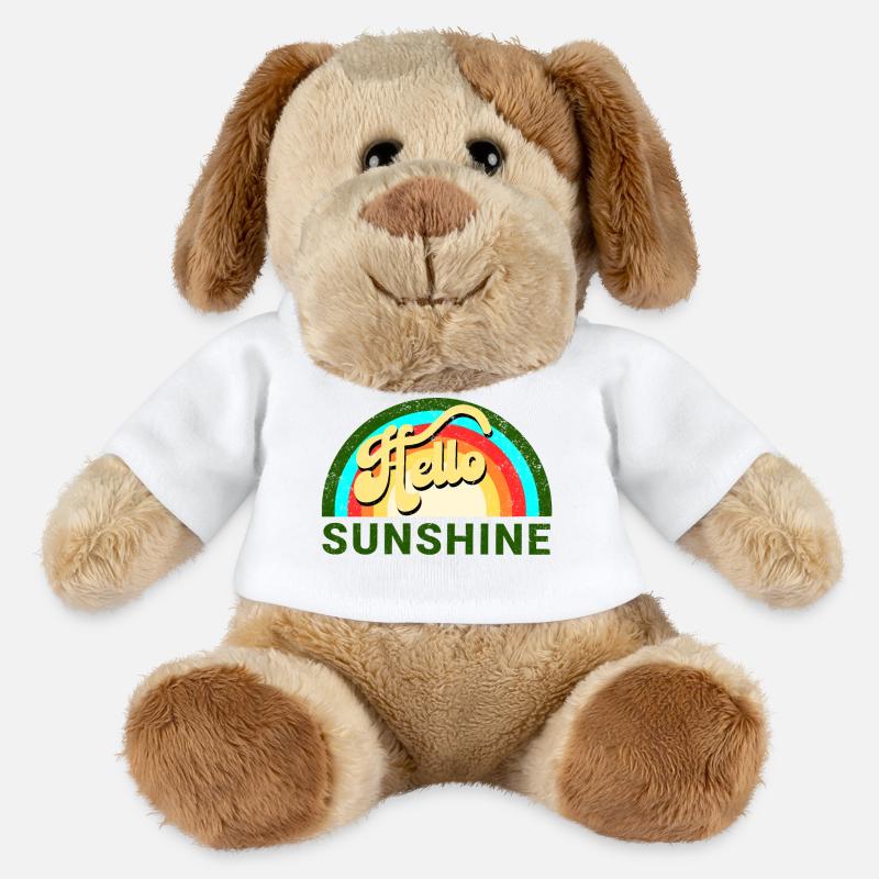 hello sunshine - MiniFeet® Dog Helge - white
