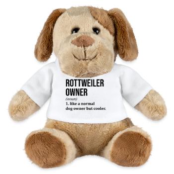 Rottweiler - MiniFeet® Hund Helge - Weiß - Vorne