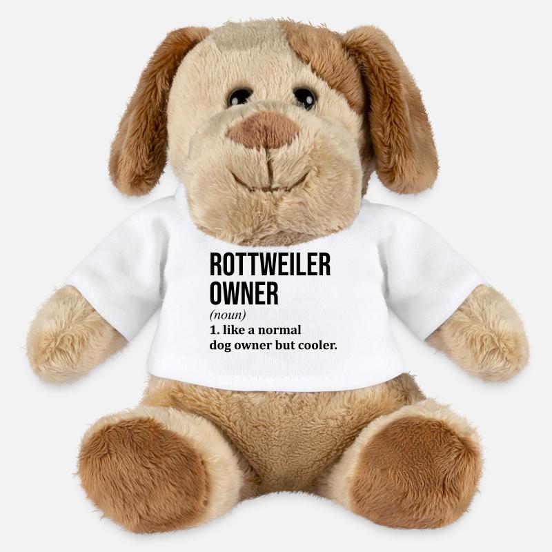 Rottweiler - MiniFeet® Hund Helge - Weiß
