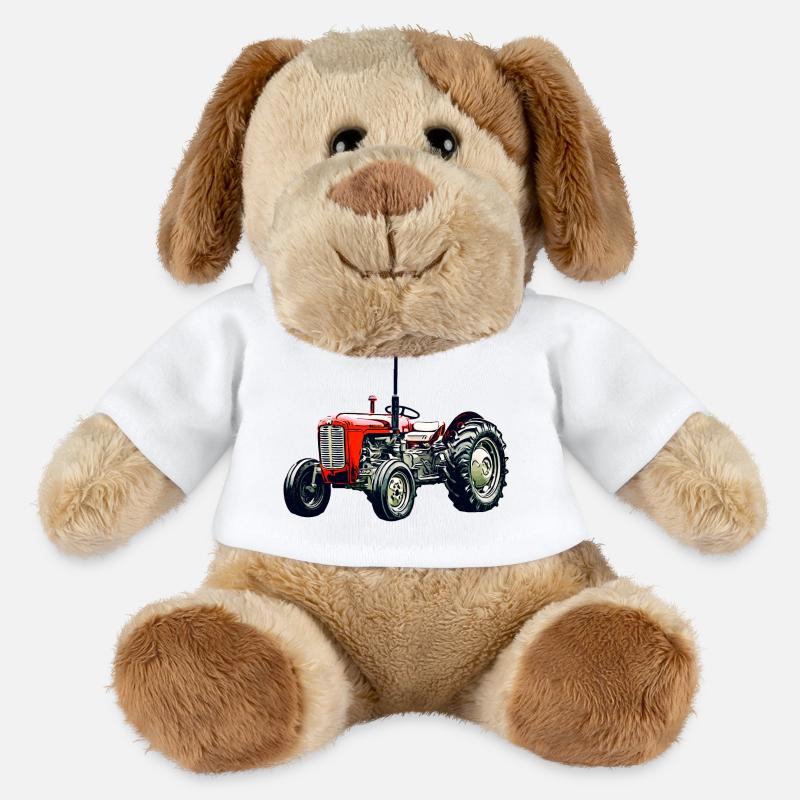 Alter M F 35 Traktor - MiniFeet® Hund Helge - Weiß