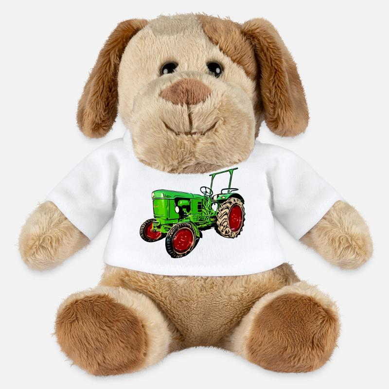 Old Tractor D25 - MiniFeet® Dog Helge - white