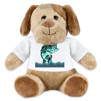 fisch, fisch, angeln, see, meer, angeln, fauna, exotisch - MiniFeet® Hund Helge - Weiß - Vorne