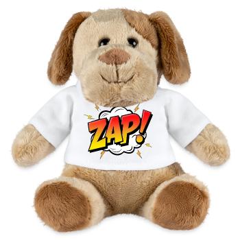 ZAP! - A Dynamic Comic Book Exclamation - MiniFeet® Dog Helge - white - Front