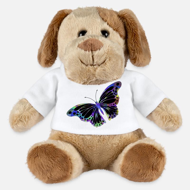 Papillon - Chien en peluche Helge MiniFeet® - blanc