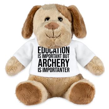 archerie - Chien en peluche Helge MiniFeet® - blanc - Devant