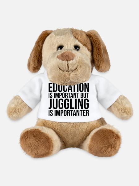jonglerie - Chien en peluche Helge MiniFeet® - blanc