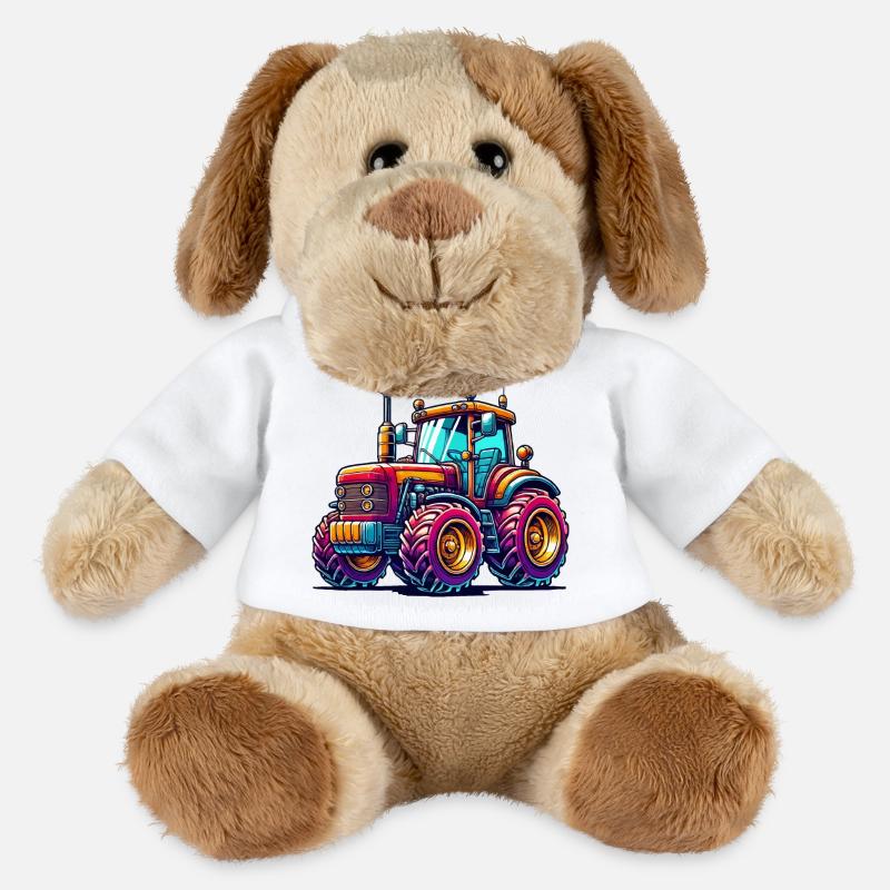 Traktor - MiniFeet® Hund Helge - Weiß