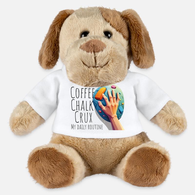 Coffee – chalk – crux: My daily routine. - MiniFeet® Hund Helge - Weiß