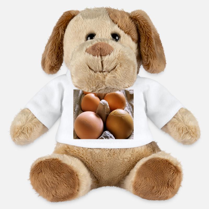 Eier - MiniFeet® Hund Helge - Weiß