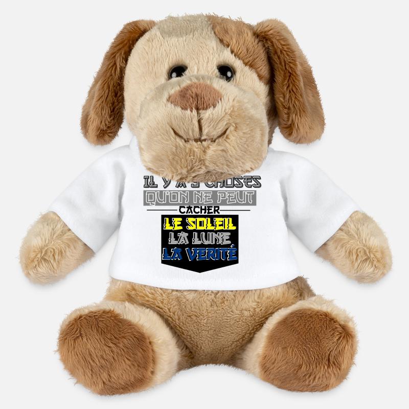There are 3 things that cannot be hidden - MiniFeet® Dog Helge - white