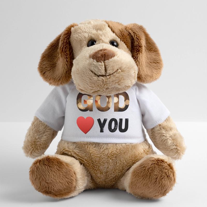 Dieu t’aime Chien en peluche Helge MiniFeet®