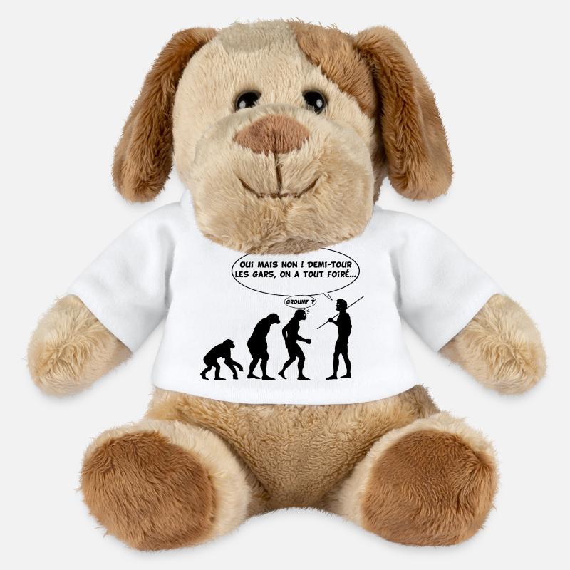 Evolutionsfehler (schwarz) - MiniFeet® Hund Helge - Weiß