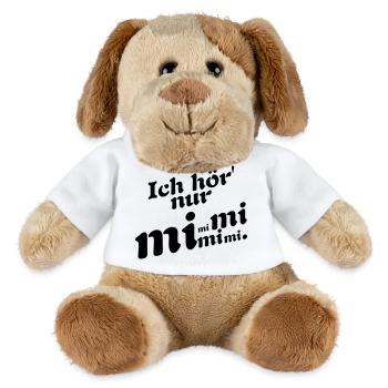 Je n’entends que Mimi ! - Chien en peluche Helge MiniFeet® - blanc - Devant