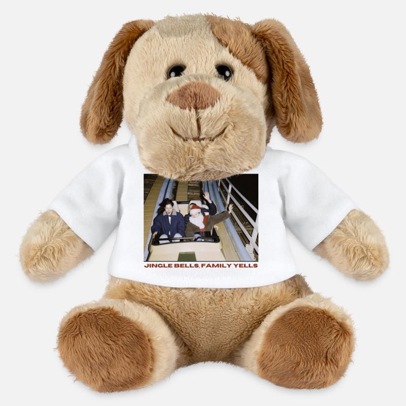Weihnachtliche Achterbahn - MiniFeet® Hund Helge - Weiß